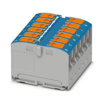Phoenix Contact - PTVFIX 12X2,5 BU - Bloc répartiteur PTFIX
