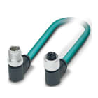 Phoenix Contact - Câble Bus, 8 pôles, Ethernet CAT6, M12 mâle coudé, M12 femelle coudé, X, 2 m