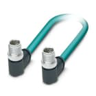 Phoenix Contact - Câble Bus, 8 pôles, Ethernet CAT6, M12 mâle coudé, M12 mâle coudé, X, 1 m
