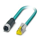 Phoenix Contact - Câble Bus, 8 pôles, Ethernet CAT6, M12 femelle droit, RJ45, X, 1 m