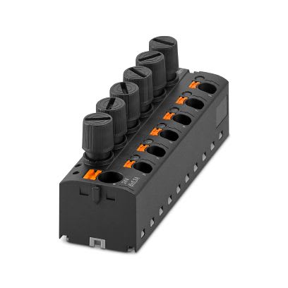 Phoenix Contact - PTFIX 10/6X4-SILED 60 (5X20) - Bloc répartiteur PTFIX fusibles