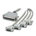 Phoenix Contact - Câble préconfectionné, SUB-D femelle 37 p. vers 4 SUB-D femelle 15 p. ET200SP HA