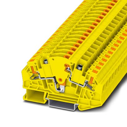 Phoenix Contact - PTVME 6/S-P YE - Bloc de jonction sectionnable pour essais
