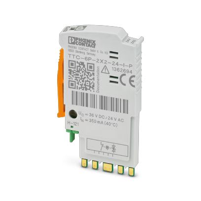 Phoenix Contact - TTC-6P-2X2-24-I-P - Fiche Parafoudre TERMITRAB 2 boucles 4-20mA 24VDC