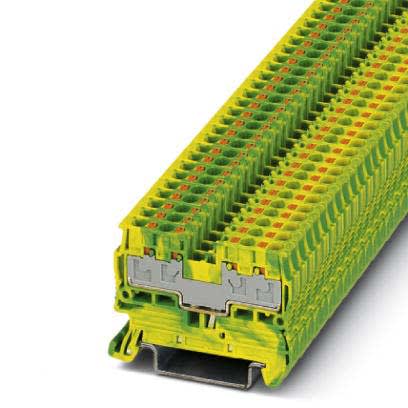 Phoenix Contact - PT 2,5/S-QUATTRO-PE - Bloc de jonction avec raccordement terre