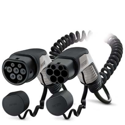 Phoenix Contact - Câble de charge AC pour VE - EV-T2G3PC-1AC20A-4,0M2,5EHBK01