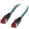 Phoenix Contact - Cordon Ethernet Indus RJ45 Cat 6A, cable PUR S/FTP  AWG26 - Bleu - 1m