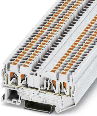 Phoenix Contact - PT 2,5-QUATTRO-SG WH - Bloc de jonction avec raccordement terre ou blindage