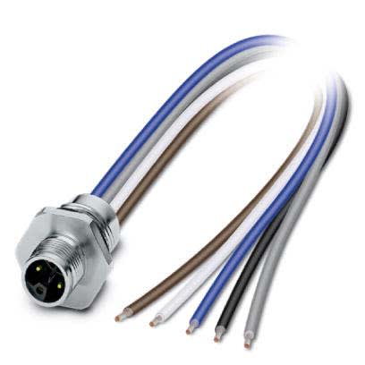 Phoenix Contact - Embases paroi avant - SACC-E-M12MSL-4FE-M16XL/0,2