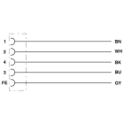 Phoenix Contact - Câble POWER, 5 pôles, PUR, M12 femelle droit, Ext. Libre, L, 1,5 m