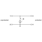 Phoenix Contact - TTC-6-GDT-C-110AC-PT-I - Parafoudre à éclateur à gaz - D1/C2 - 110 VDC Push-in
