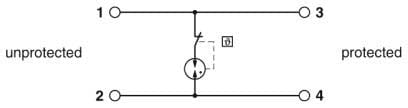 Phoenix Contact - TTC-6-GDT-D-60AC-PT-I -  Parafoudre à éclateur à gaz - D1/C2 -  60 VDC Push-in