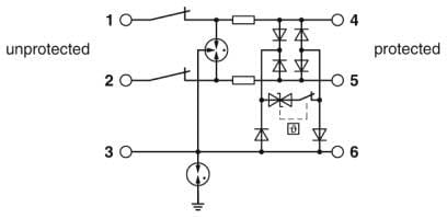 Phoenix Contact - TTC-6-3-HF-F-M-12DC-PT-I - Parafoudre 3 fils HF 12VDC Push-in