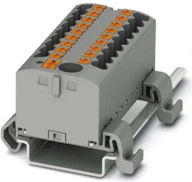 Phoenix Contact - PTFIX 6/12X2,5-NS35A GY - Bloc répartiteur PTFIX