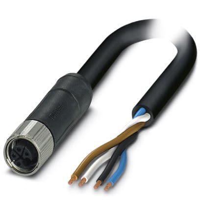 Phoenix Contact - Câble POWER, 4 pôles, PUR, M12 femelle droit, Ext. Libre, L, 1,5 m