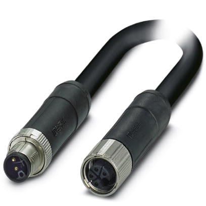 Phoenix Contact - Câble POWER, 4 pôles, PVC, M12 mâle droit, M12 femelle droit, L, 0,6 m
