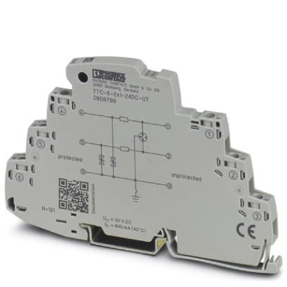 Phoenix Contact - TTC-6-2X1-24DC-UT - Parafoudre 2 fils TOR 24 VD