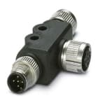 Phoenix Contact - Répart. en T, 5 pôles, CANopen, M12 femelle droit, M12 mâle & femelle droit, A