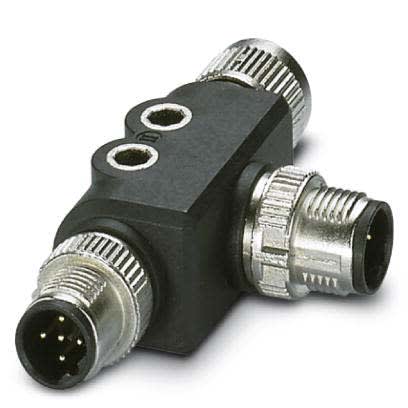 Phoenix Contact - Répartiteur en T, 5 pôles, PROFIBUS, M12 femelle droit, 2 x M12 mâle droit, B