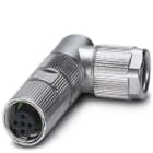 Phoenix Contact - Connecteur M12, cod. A, femelle coudé, 5P, à sertir, blindé, diam. 4.5 à 7.5 mm