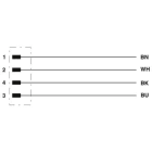 Phoenix Contact - Câble POWER, 4 pôles, PUR, M12 femelle droit, Ext. Libre, L, 10 m