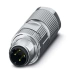Phoenix Contact - Connecteur M12, codage D, mâle droit, 4P, à sertir, blindé, diam. 4.5 à 7.5 mm