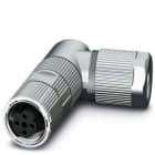 Phoenix Contact - Connecteur M12, cod. D, femelle coudé, 4P, à sertir, blindé, diam. 4.5 à 7.5 mm