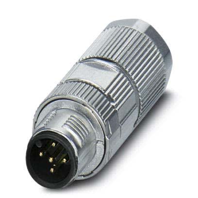 Phoenix Contact - Connecteur M12, codage A, mâle droit, 5P, à sertir, blindé, diam. 4.5 à 7.5 mm