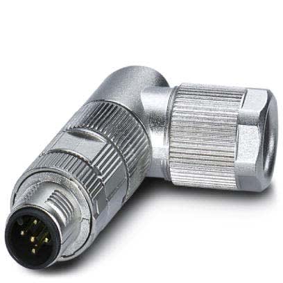 Phoenix Contact - Connecteur M12, codage A, mâle coudé, 5P, à sertir, blindé, diam. 4.5 à 7.5 mm