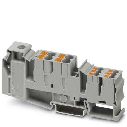 Phoenix Contact - PTU 35/4X6/6X2,5 - Bloc de jonction hybride distributeur de potentiel