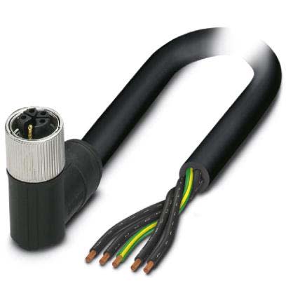 Phoenix Contact - Câble POWER, 5 pôles, PVC, M12 femelle coudé, Ext. Libre, K, 10 m