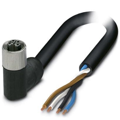 Phoenix Contact - Câble POWER, 4 pôles, PVC, M12 femelle coudé, Ext. Libre, L, 1,5 m
