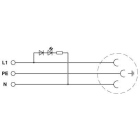 Phoenix Contact - EO-J/PT/LED/GN - Prise électrique pour armoire