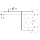 Phoenix Contact - EO-J/UT/LED/DUO/GN - Prise d'armoire double