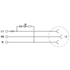 Phoenix Contact - EO-CF/PT/LED/F/GN - Prise électrique pour armoire