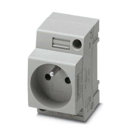 Phoenix Contact - EO-E/UT/SH - Prise d'amroire 250V AC, pour la France, avec protection, gris