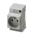Phoenix Contact - EO-E/UT/SH - Prise d'amroire 250V AC, pour la France, avec protection, gris