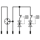 Phoenix Contact - TTC-6P-2X1-48DC-I-P - Fiche Parafoudre TERMITRAB 2 fils ToR 48VDC