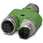 Phoenix Contact - Répart. en Y, 5 pôles, M12 femelle droit, M12 mâle & femelle droit, A