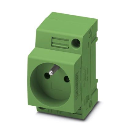 Phoenix Contact - Prise d'armoire 250V AC, raccordement vissé, pour la France, avec protection.