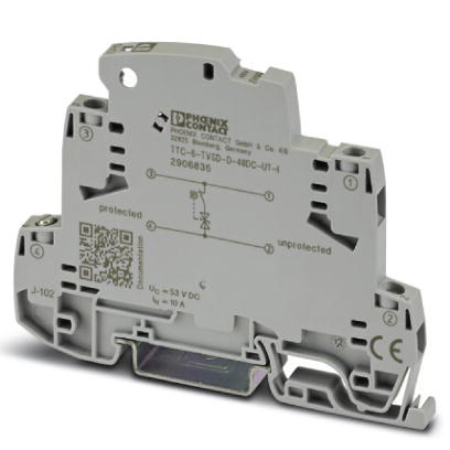 Phoenix Contact - TTC-6-TVSD-D-48DC-UT-I - Parafoudre à diode C1 - 48VDC Vissé/Vissé