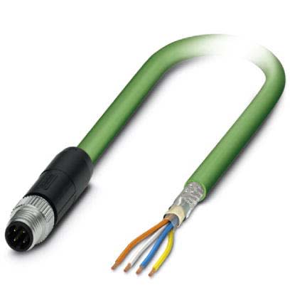 Phoenix Contact - Câble Bus, 4 pôles, Profinet, M8 mâle droit, Ext. Libre, D, 1 m