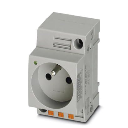 Phoenix Contact - EO-E/PT/SH/LED - Prise d'armoire 250V AC, pour la France, avec protection et LED