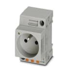 Phoenix Contact - EO-E/PT/SH/LED - Prise d'armoire 250V AC, pour la France, avec protection et LED