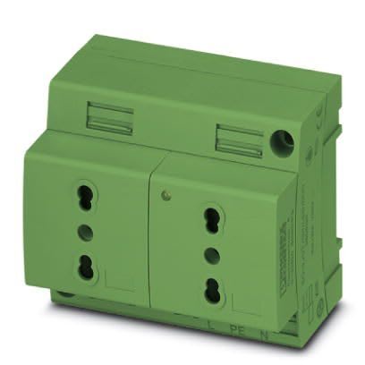 Phoenix Contact - EO-L/UT/SH/LED/DUO/GN - Prise d'armoire double
