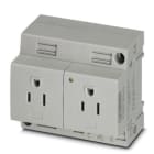 Phoenix Contact - EO-AB/UT/LED/DUO/15 - EO-AB/UT/LED/DUO/15 - Prise d'armoire double