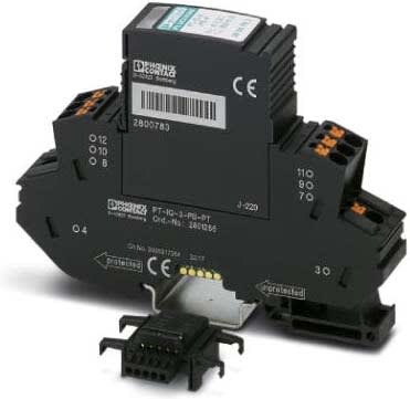 Phoenix Contact - PT-IQ-3-PB-PT - Parafoudre débrochable- Bus 5VDC - Connectique Push-In