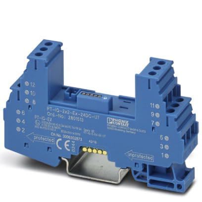 Phoenix Contact - PT-IQ-5-EX-BE-UT - Embase parafoudre - Vissé/Vissé - Ex