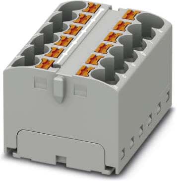Phoenix Contact - PTFIX 12X4-G GY - PTFIX 12X4-G GY - Bloc répartiteur PTFIX