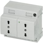 Phoenix Contact - EO-L/UT/SH/LED/DUO - Prise d'armoire double
